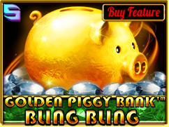 Golden Piggy Bank - Bling Bling spinomenal