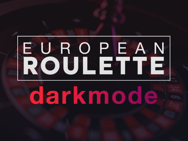 European Roulette - Dark mode Gamevy